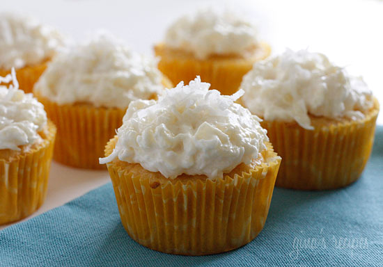 coconut creme cup cakes